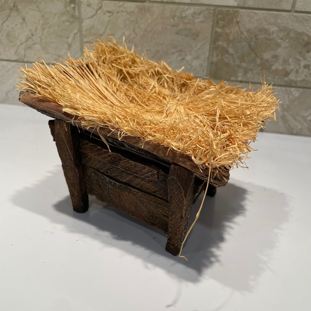 Members Mark 2005 Large Nativity Manger Straw Christmas Replacement Piece